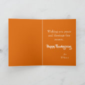 Fotokarte für festliche Erntedank Karte (Innenseite)