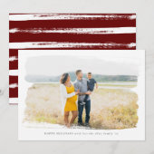 Fotokarte für gepolsterte Rahmen Feiertagskarte (Vorne/Hinten)