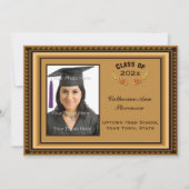 Fotokarte für Gold Picture Frame Ankündigung (Vorderseite)