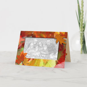 Fotokarte für Herbst Karte