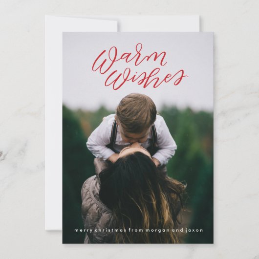 Fotokarte für Kalligrafie Feiertagskarte (Vorderseite)