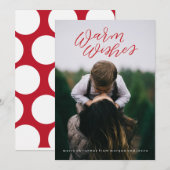 Fotokarte für Kalligrafie Feiertagskarte (Vorne/Hinten)