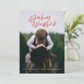 Fotokarte für Kalligrafie Feiertagskarte (Stehend Vorderseite)