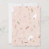 Fotokarte für Osterblättern Feiertagskarte (Rückseite)