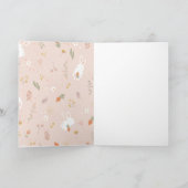 Fotokarte für Osterblättern Feiertagskarte (Innenseite)