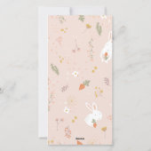 Fotokarte für Osterblättern Feiertagskarte (Rückseite)