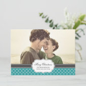 Fotokarte für Quatrefolie Holiday Feiertagskarte (Stehend Vorderseite)