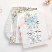 Fotokarte für Vellum Baby Shower Einladung