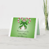 Fotokarte für Weihnachten Pine Frame (Rückseite)