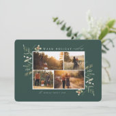 Fotokarte für Winterbranchen Feiertagskarte (Stehend Vorderseite)