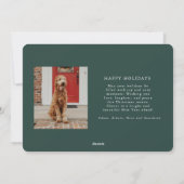 Fotokarte für Winterbranchen Feiertagskarte (Rückseite)