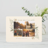 Fotokarte für Winterbranchen Feiertagskarte (Stehend Vorderseite)