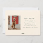 Fotokarte für Winterbranchen Feiertagskarte (Rückseite)