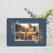 Fotokarte für Winterbranchen Feiertagskarte (Stehend Vorderseite)