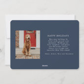 Fotokarte für Winterbranchen Feiertagskarte (Rückseite)