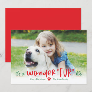 Fotokarte für Wonderfur Life Pet Holiday Feiertagskarte