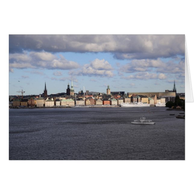 Fotokarte Gamla Stan, Stockholm (Vorderseite (Horizontal))