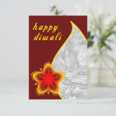 Fotokarte "Happy Diwali": helles Fenster (Stehend Vorderseite)