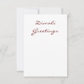 Fotokarte "Happy Diwali": helles Fenster (Rückseite)