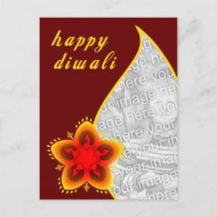 Fotokarte "Happy Diwali": helles Fenster Postkarte
