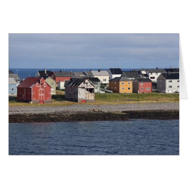 Fotokarte Häuser in Vardø (Vorderseite (Horizontal))