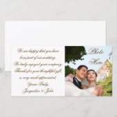 Fotokarte ~ Hochzeit Danke (Vorne/Hinten)