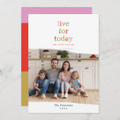 Fotokarte live für heute feiertagskarte (Vorne/Hinten)