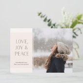 Fotokarte mit Handzeichen Feiertagskarte (Stehend Vorderseite)