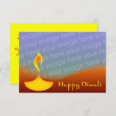 Fotokarte mit Happy Diwali (Vorne/Hinten)