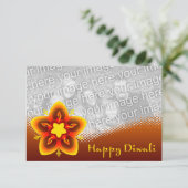 Fotokarte mit Happy Diwali (Stehend Vorderseite)