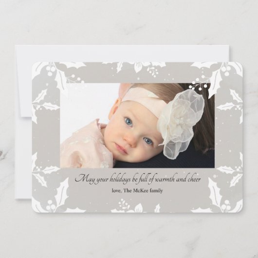 Fotokarte mit Holdrahmen Feiertagskarte (Vorderseite)