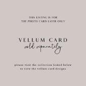 Fotokarte mit QR-Code für Vellum Wedding Invites Einladung