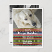 Fotokarte mit Strick Design - HAMbyWG Feiertagskarte (Vorne/Hinten)