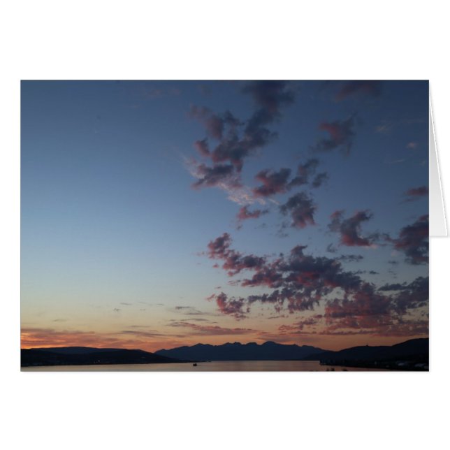 Fotokarte Mitternacht in Tromsø (Vorderseite (Horizontal))