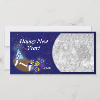 Fotokarte - Neujahrsfußball Feiertagskarte