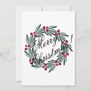 Fotokarte Personalisieren frohe Weihnachtsschrift Feiertagskarte