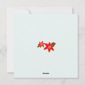 Fotokarte Rote Poinsettias Feiertagskarte (Rückseite)