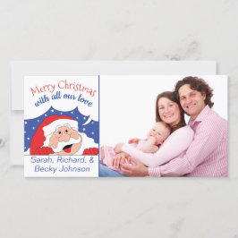 Fotokarte Santa sagt.. Feiertagskarte