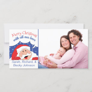 Fotokarte Santa sagt.. Feiertagskarte