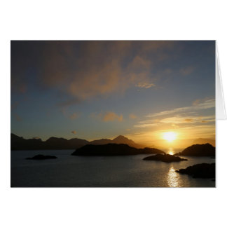 Fotokarte Sonnenuntergang in Mortsund