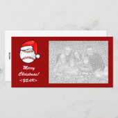 Fotokarte - Weihnachts-Baseball Feiertagskarte (Vorne/Hinten)