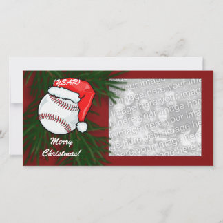 Fotokarte - Weihnachts-Baseball Feiertagskarte