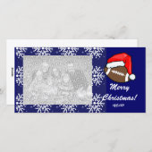 Fotokarte - Weihnachtsfußball Feiertagskarte (Vorne/Hinten)