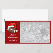 Fotokarte - Weihnachtsfußball Feiertagskarte (Vorne/Hinten)