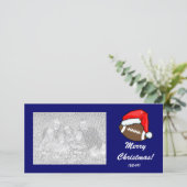 Fotokarte - Weihnachtsfußball Feiertagskarte (Stehend Vorderseite)