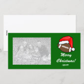 Fotokarte - Weihnachtsfußball Feiertagskarte (Vorne/Hinten)