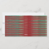 Fotokarte "Weihnachtsreds & Grüntöne" Feiertagskarte (Rückseite)