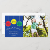 Fotokarte "Weihnachtsschmuck" Feiertagskarte (Vorne/Hinten)