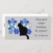 Fotokarte - Winterurlaub Feiertagskarte (Vorne/Hinten)