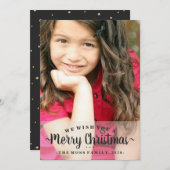Fotokarte - Wir wünschen Ihnen frohe Weihnachten (Vorne/Hinten)